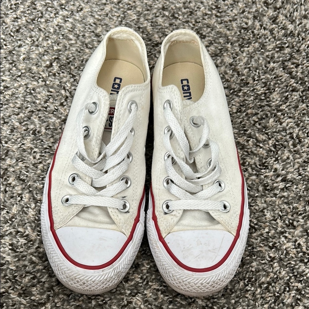 Converse White Canvas Sneakers